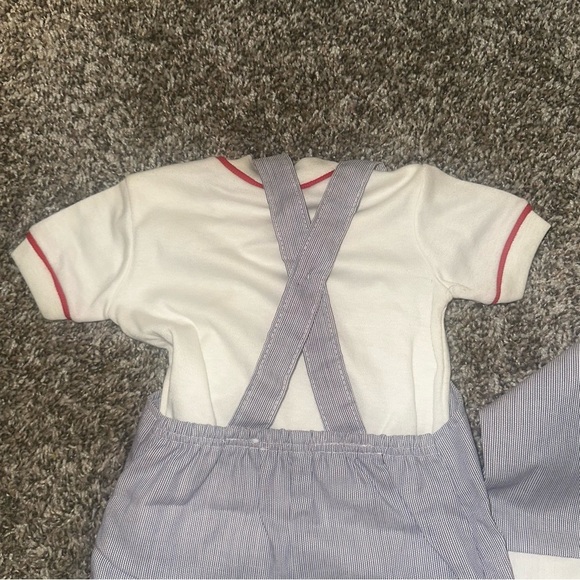 Vintage Doe-Spun Sail Boat Romper and Jacket 3-6 Months Summer‎ Spring Vacation - Picture 7 of 11